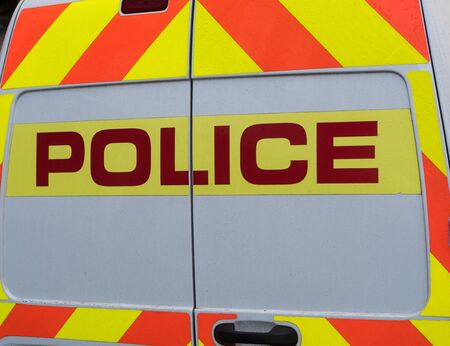 Rear of a Police van