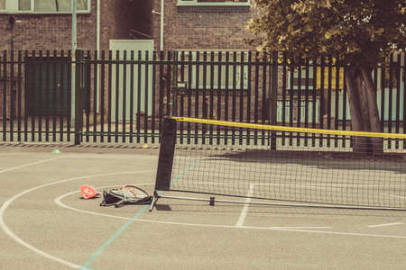 School Tennis court imageの写真素材