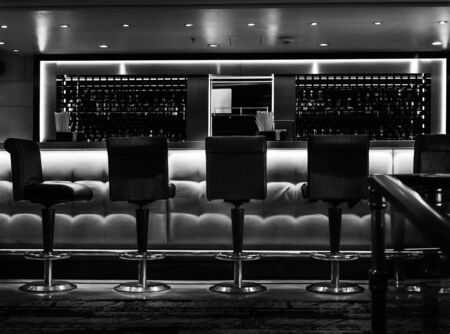 Bar Stools at barの写真素材