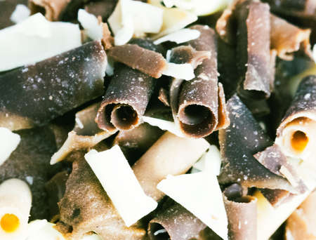 Mixed chocolate spinkles macro close upの写真素材