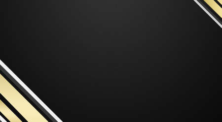 Black background with gold elements for your business design. Any text is perfect for the backgroundの写真素材