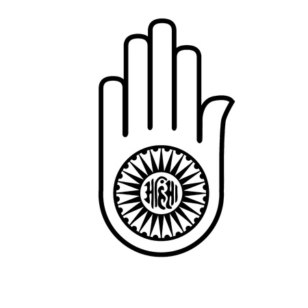 	Symbol of Jainism- Ahimsaのイラスト素材