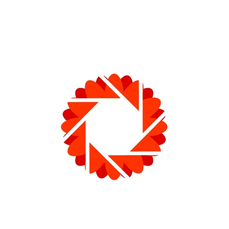 floral photography iconのイラスト素材