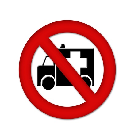 stop ambulanceの写真素材