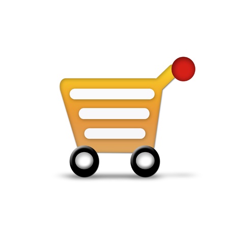 empty shopping cart iconの写真素材
