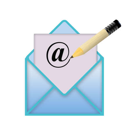 email icon yellowの写真素材