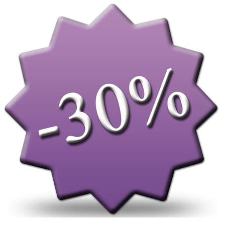 30 percent decreaseの写真素材