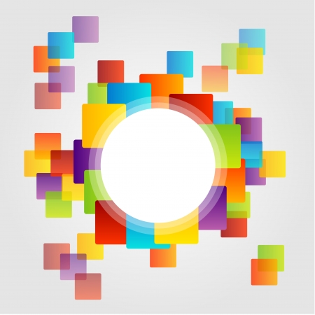 Design element with colorful boxesのイラスト素材