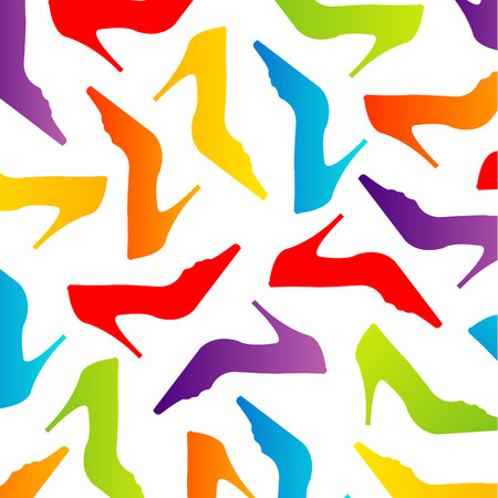 Colorful shoe backgroundのイラスト素材