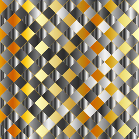 Gold and silver chequered backgroundのイラスト素材