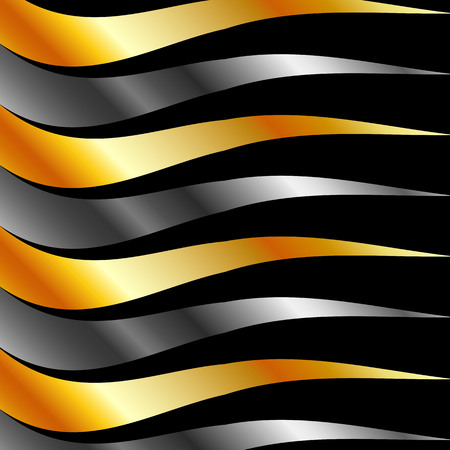 Metallic wave backgroundのイラスト素材