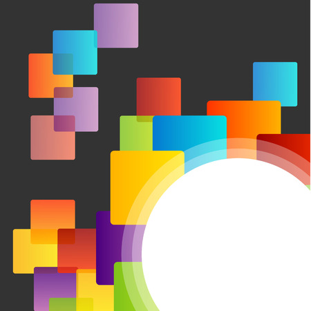 Background with colorful boxesのイラスト素材