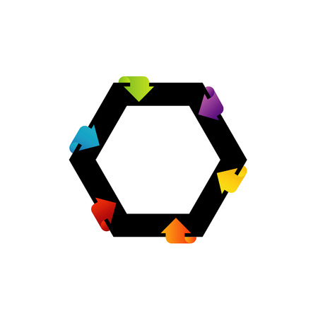 Hexagon shaped design element 
