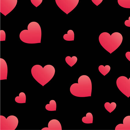 Background with pink heartsのイラスト素材