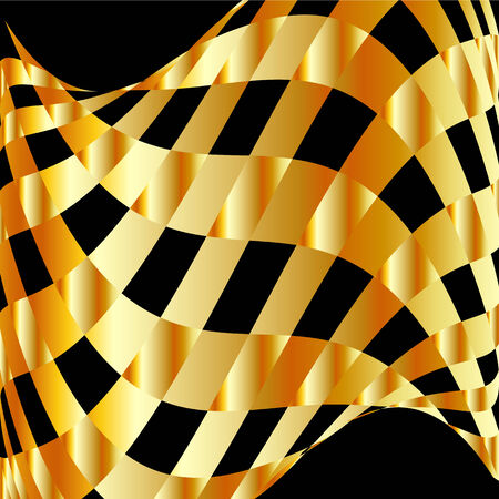 Gold chequered backgroundのイラスト素材