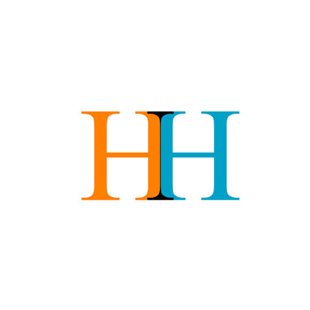 Artwork with alphabet Hのイラスト素材