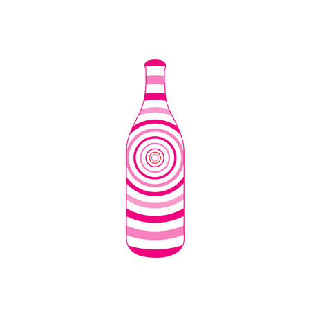 bottle of wine and spiritsのイラスト素材
