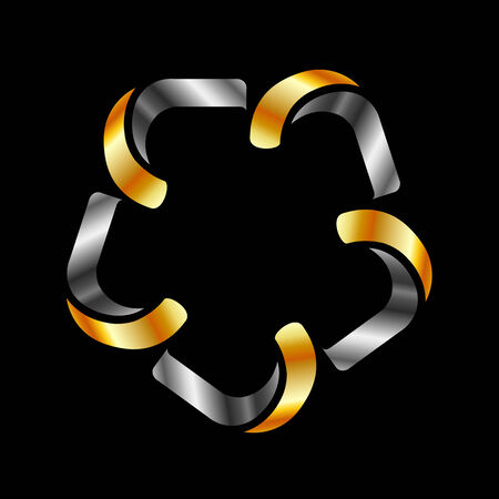 Metallic design element のイラスト素材