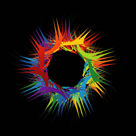 Abstract colorful design elementのイラスト素材