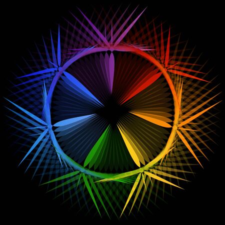 Star shaped design element or banner for webのイラスト素材