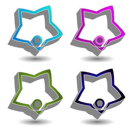 3d flora graphic- logo for businessのイラスト素材