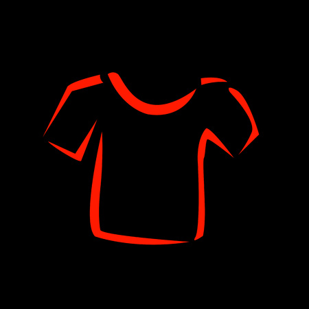 Abstract drawing of tshirtsのイラスト素材