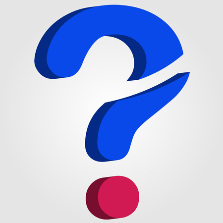 Stylized 3d question markのイラスト素材