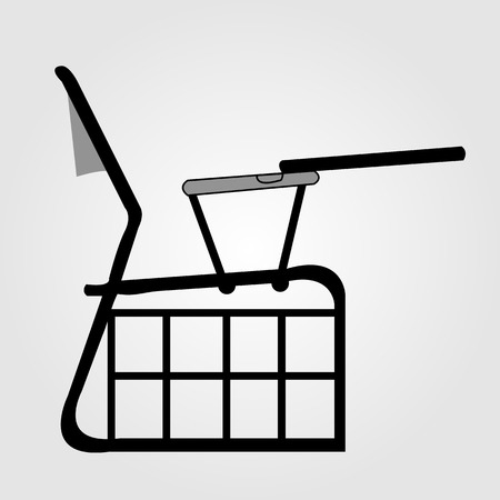 Sectional elevation of table for designers or architectsのイラスト素材