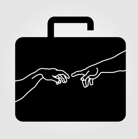 Graphic showing motivation and security in businessのイラスト素材