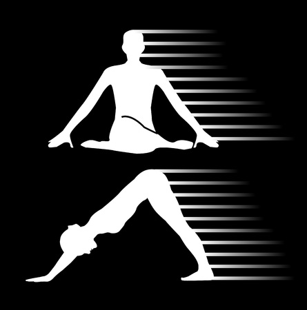 Meditation and yoga energyのイラスト素材