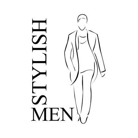 Stylish menのイラスト素材