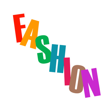 Word fashion in colorful lettersのイラスト素材