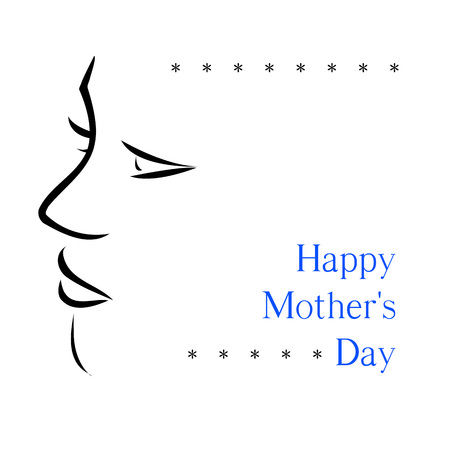 Happy mothers day cardのイラスト素材