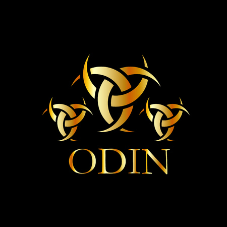 Odin- The graphic is a symbol of the horns of Odin, a satanist symbolのイラスト素材