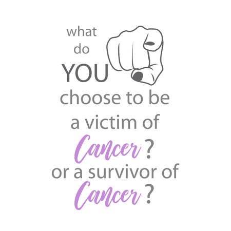 Cancer survivor quotes with focus on YOU- For world Cancer Day February 4thのイラスト素材
