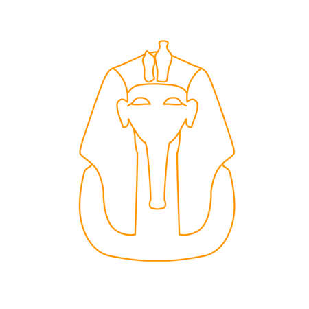 Mask of King Tutankhamun Egypt sculpture Egyptian cultureのイラスト素材