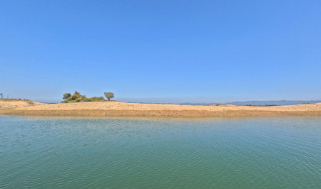 Tranquil scene of Kaptai Lake Rangamati Chittagongの写真素材