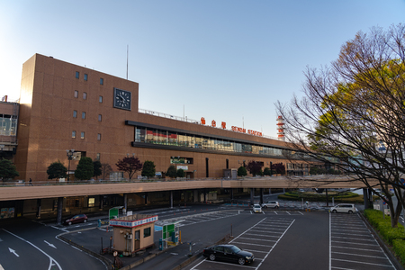 Sendai Station in the morning. It is a stop for all Akita and Tohoku Trains trains. Sendai Station is a major railway station in Aoba-ku, Sendai, Miyagi Prefecture, Japanのeditorial素材
