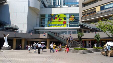 Pikachu Outbreak 2017. A real-world event organized by The Pokemon Company in Yokohama Minato Mirai 21 area, Japan between August 9th and August 15th, 2017のeditorial素材