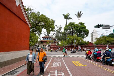 Chihkan Tower, also known as the Fort Provintia in West Central District, Tainan, Taiwan.のeditorial素材
