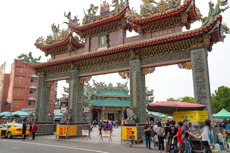 Anping Tianhou Temple, also known as the Kaitai Tianhou or Mazu Temple in the Anping District of Tainan, Taiwan.のeditorial素材