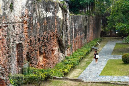 Anping Old Fort in Tainan, Taiwan. Anping Fort is built on the foundations of the Dutch run named Fort Zeelandia.のeditorial素材