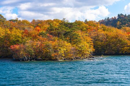Beautiful autumn foliage scenery, Aomori, Japan