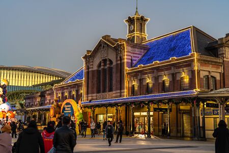 Taichung, Taiwan - Dec 8, 2019 : Christmas Disney Dream happens festive event in Taichungのeditorial素材
