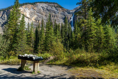 Takakkaw Falls iceline Trail, Yoho National Park, Canadian Rockies, British Columbia, Canada.の写真素材