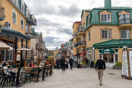 Mont-Tremblant, Quebec, Canada-October 1 2021: Mont Tremblant Resort in autumnのeditorial素材