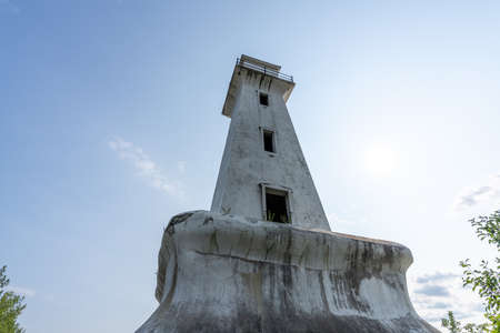 Ile Sainte-Helene Lighthouse.の写真素材