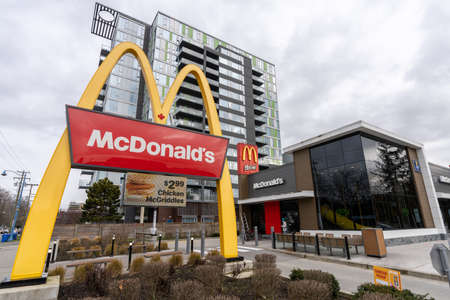 BC, Canada - MAR 02 2021 : First McDonald's restaurant in Canada. Richmond, BC