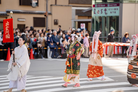Kyoto, Japan - October 22 2023 : Jidai Matsuri (Festival of the Ages), one of Kyoto three major festivals.のeditorial素材