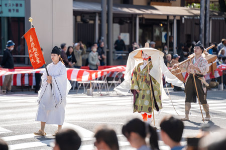 Kyoto, Japan - October 22 2023 : Jidai Matsuri (Festival of the Ages), one of Kyoto three major festivals.のeditorial素材